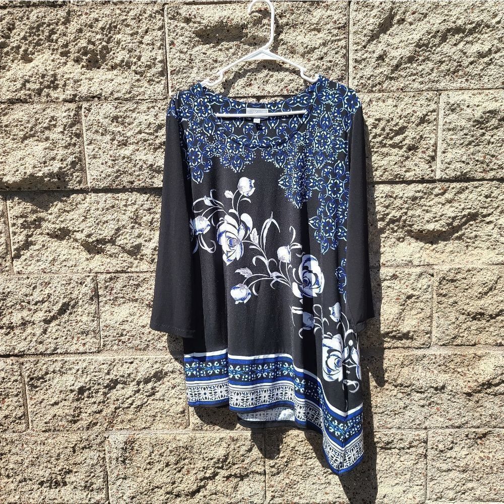 Women's JM Collection, floral long sleeve top